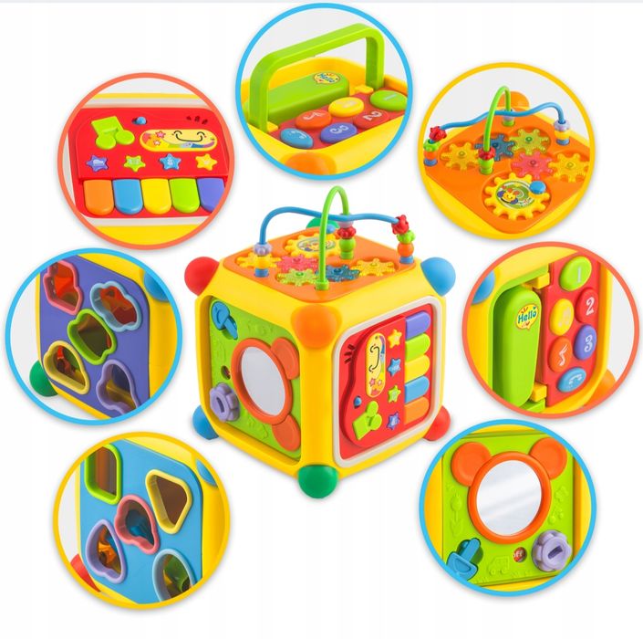 Kostka edukacyjna sensoryczna dla dzieci