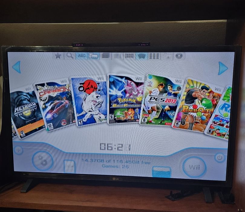 Wii desbloqueada em bom estado