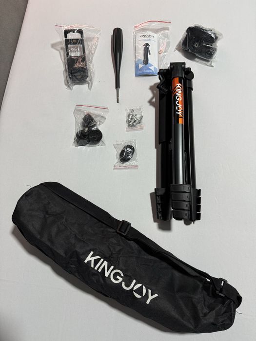 KINGJOY Statyw Do Aparatu Canon Nikon DSLR Lekki Aluminiowy 190 cm