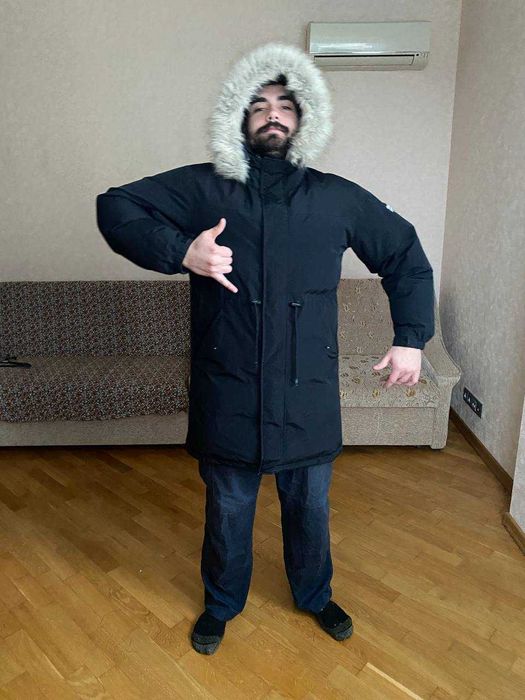 Чоловіча зимова куртка (парка) з хутром ZARA