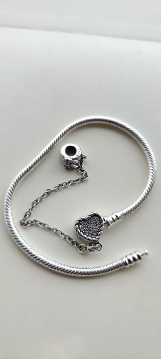 Pulseiras variadas prata 925, compatível com berloques Pandora.