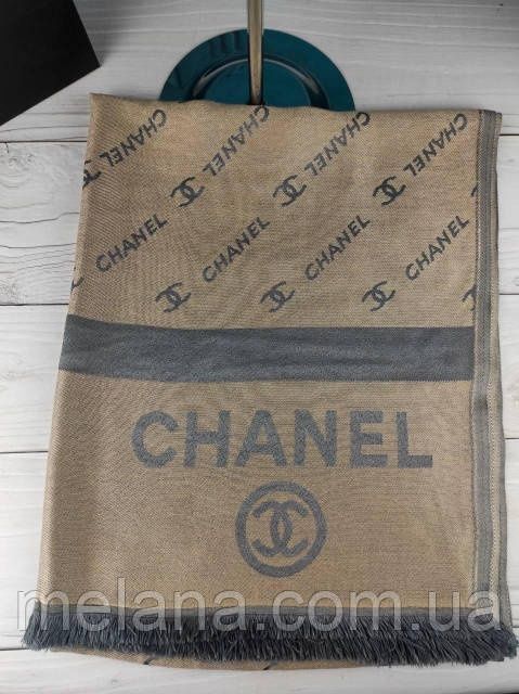 Шарф палантин платок Шанель Турция жіночий шарф