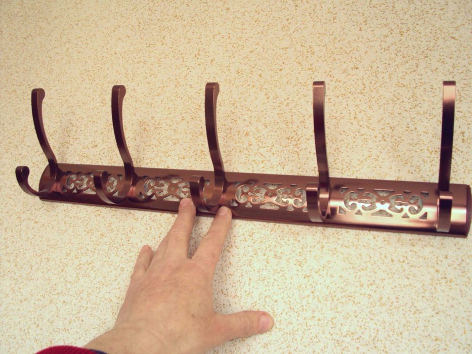 Вішалка настінна під мідь 5 гачків (50см)