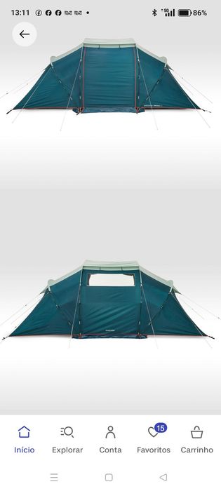 Tenda de campismo