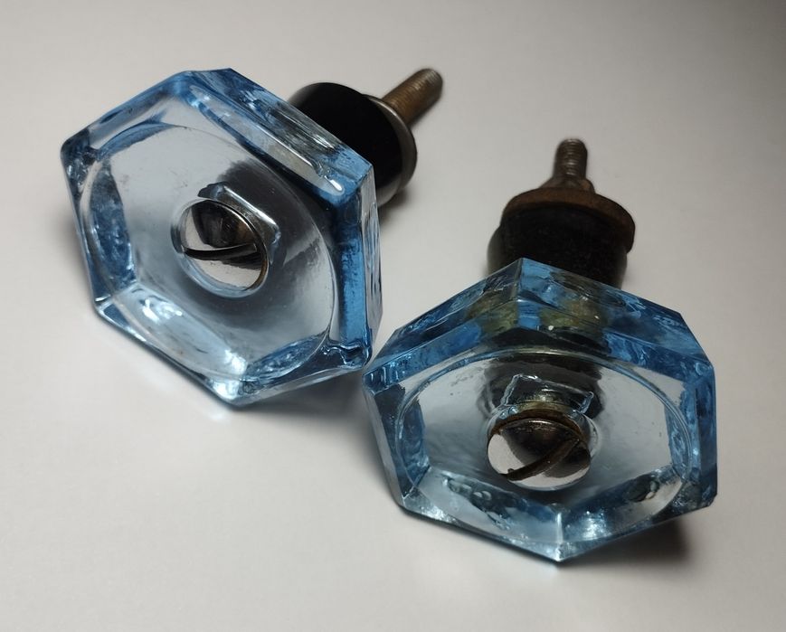 Большие блюда, ручки, цветное стекло, почти новые