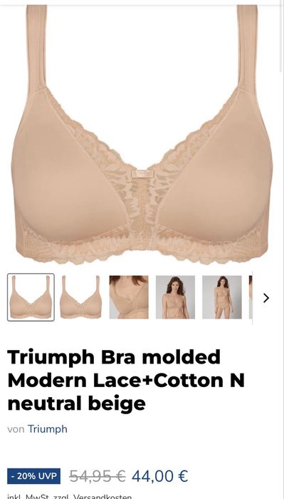Розкішний невидимий бюстгалтер мінімайзер Triumph modern Lace cotton
