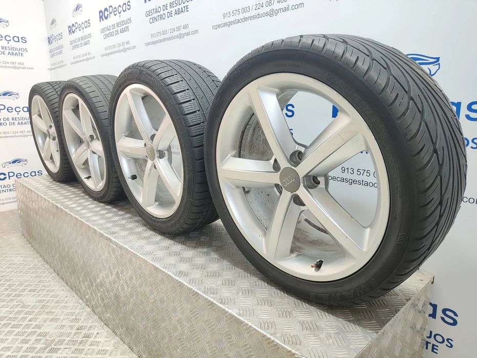 Conjunto Jantes Ronal 18 Originais Audi A4 B8 S-Line S Line 8J ET46