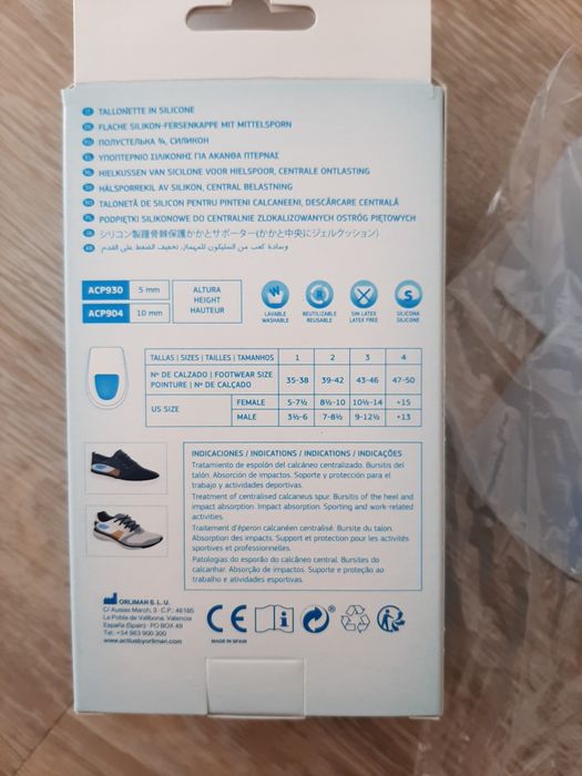 Calcanheira silicone nr 47-50