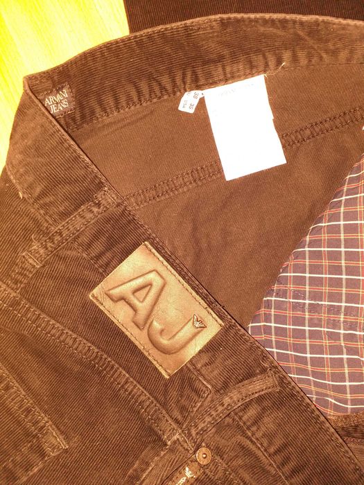 Spodnie męskie sztruksy roz. 38,  XL ARMANI Jeans