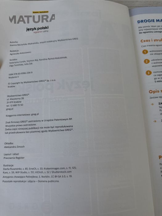 Matura Język Polski Egzamin Ustny Greg Matura 2027-2028
