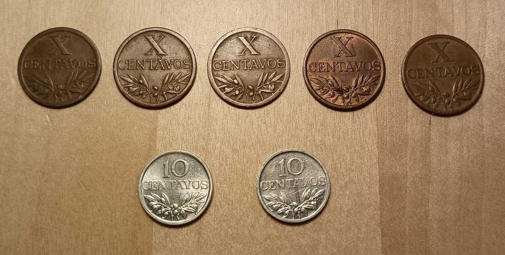 Moedas de X Centavos da Republica Portuguesa