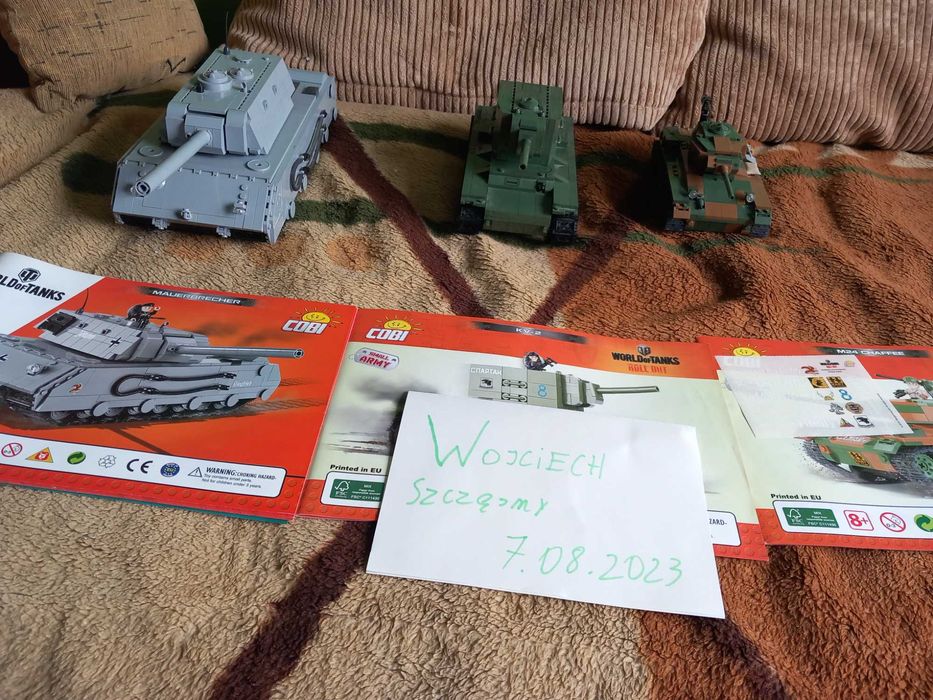 Cobi różne modele, czołgi, samoloty, samochody, Unikaty