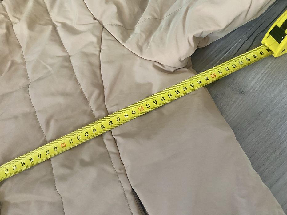 Karmelowa / beżowa kurtka midi , ciepla zimowa/ wiosenn ,płaszczyk