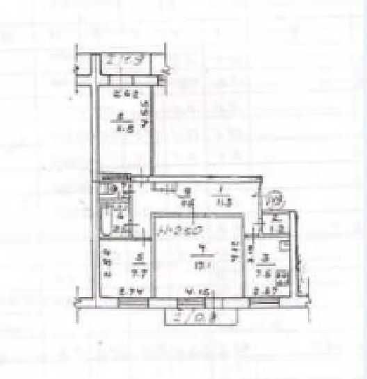 3 кім 64 м2 ЖИТЛОВИЙ стан і утеплення багатоповерхівка ТОПОЛЬ (718983)