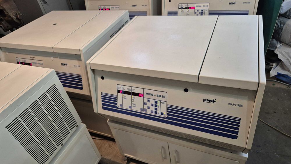 Wirówki wyskowydajne - preparacyjne. Różne modele.