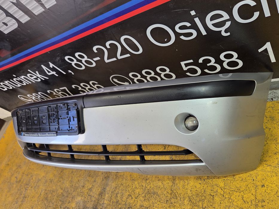 BMW E46 Zderzak Przedni Przód Titansilber 354/7 Polift Komplet Halogen