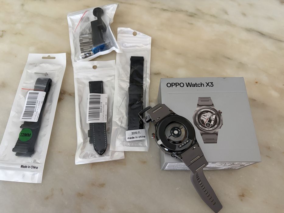 Oppo Watch X3 novo + extras!