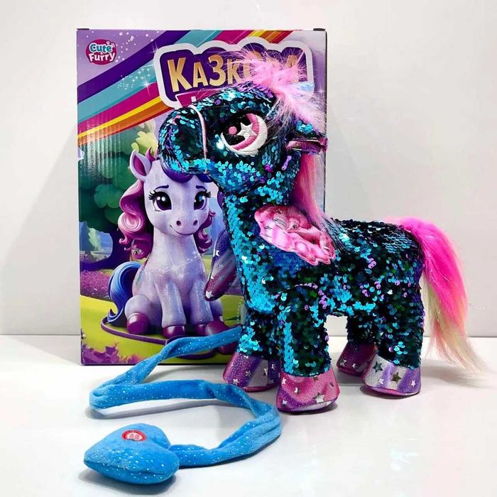 Іграшка м'яка інтерактивна Казкова конячка звук(M 6202 I UA) Розд/Дроп