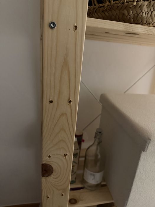 Estante de madeira ikea. 78x50x171