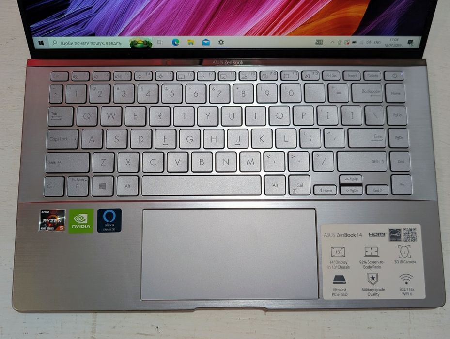 Asus ZenBook 14 Q407IQ Ryzen 5_Geforce MX350