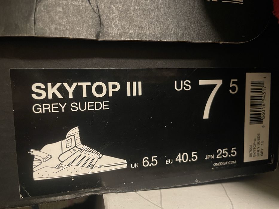 Supra skytop III Grey suede кросівки, кеди чоловічі