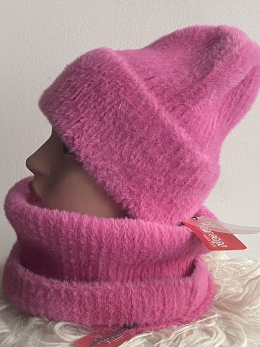 Комплект з альпаки шапка баф