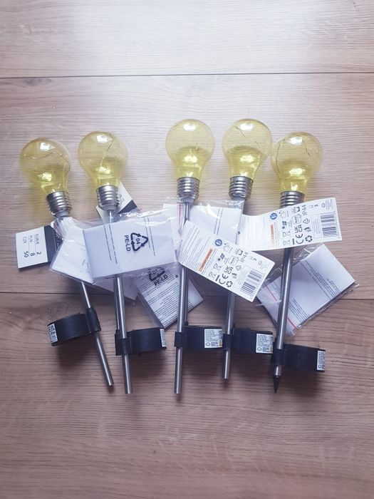 Nowe lampy solarne marki Dealz 5 sztuk