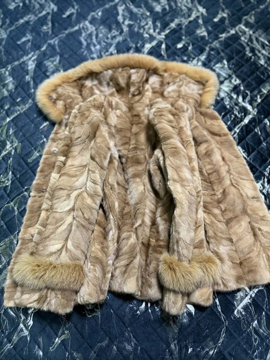 Kurtka z norek, lis, stan idealny