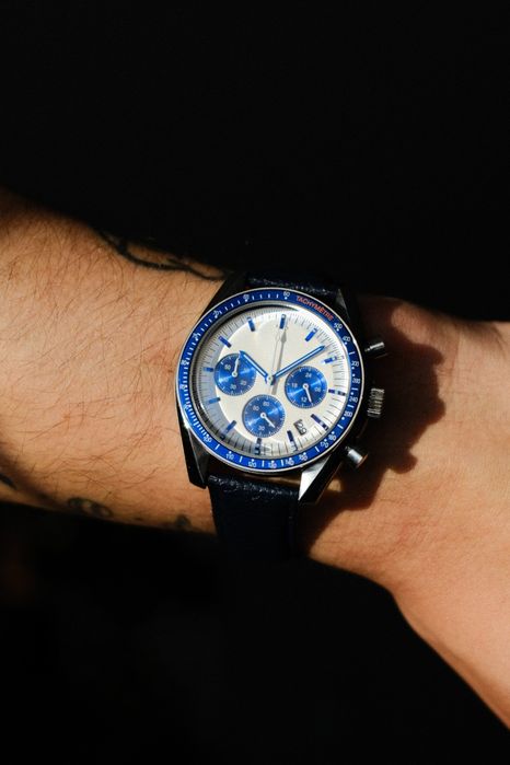 Omega Speedmaster Seiko VK63 Mod годинник мехакварцевий хронограф