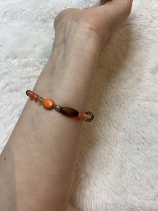 Bransoletka drewniane koraliki casual boho etno modna casual 12