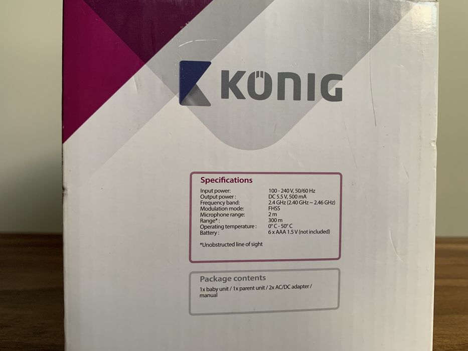 Intercomunicador Baby Monitor KONIG