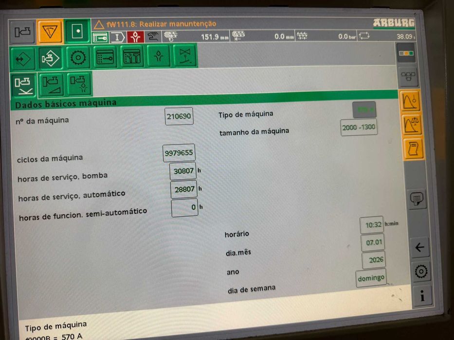 Maquina de Injeção ARBURG Allrounder 570 A 200T
