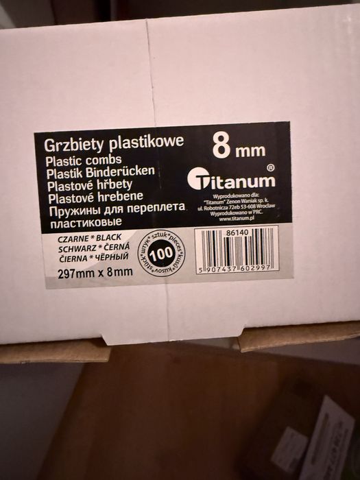 zestaw do bindowania TITANUM A4