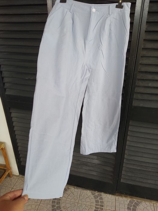 Calças azuis claras confortáveis, casual chic - Shein - Tamanho XL