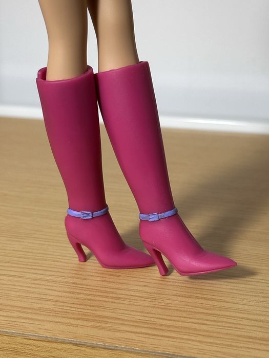 Kozaki różowe dla lalki Barbie