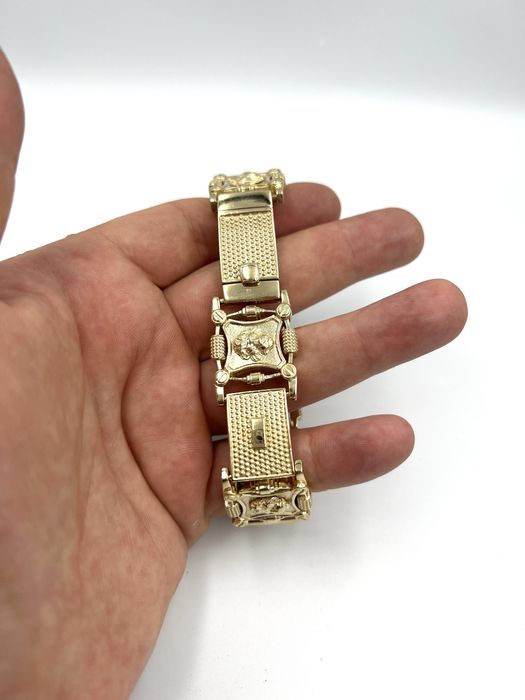 Złota Bransoletka z Lwami 180g 585 Nataliebizu