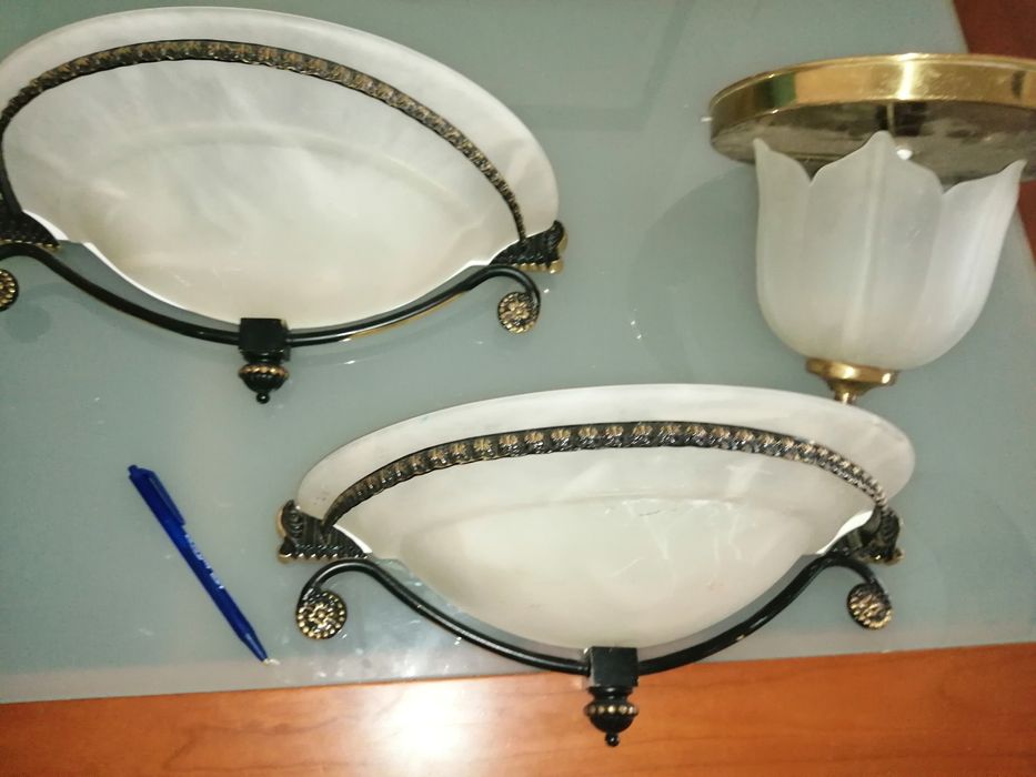 candeeiros e apliques: Parede/ teto*