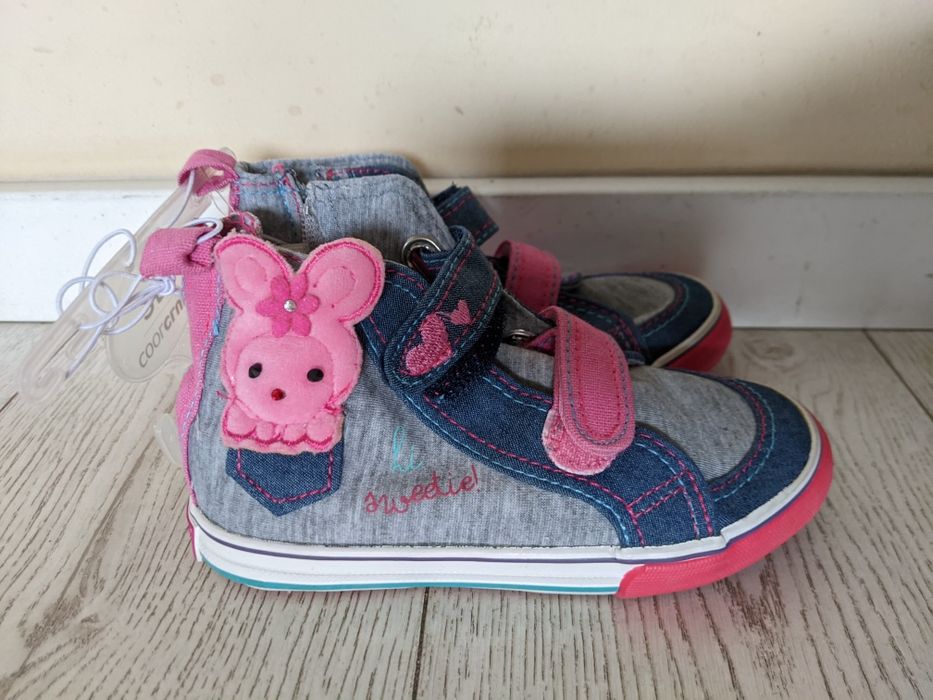 NOWE trampki dziewczęce r. 25 (ok. 16 cm) cool club na rzepy i zamek