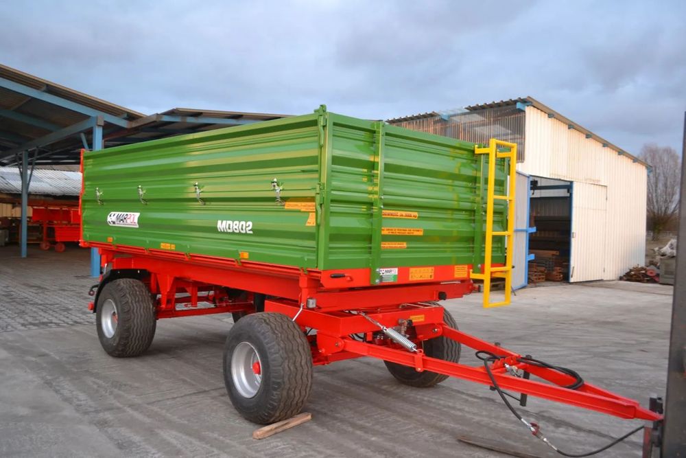 MAR-POL MD802 MAR-POL JACEK URBAŃSKI  Fabrycznie nowa przyczepa rolnicza dwuosiowa ładowność 8 ton