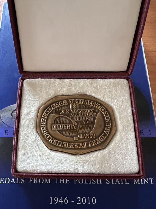 Medal 20- rocznica Morskiej Agencji w Gdyni