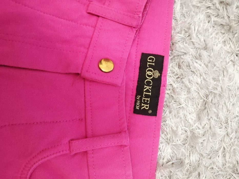 bryczesy różowe HKM