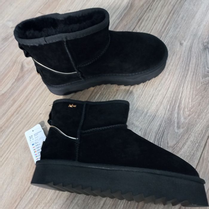 Mexx-nowe botki damskie-37- skórzane