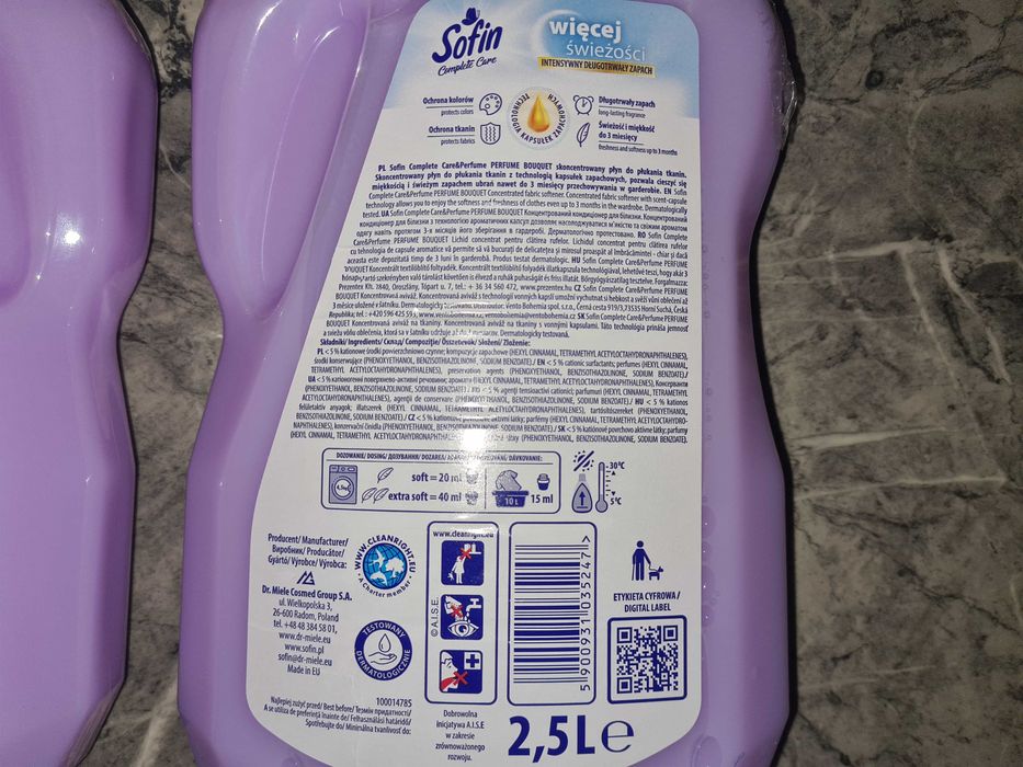 Płyn do płukania 2,5 Litra SOFIN Complete Care Perfume Bouquet 2500 ml