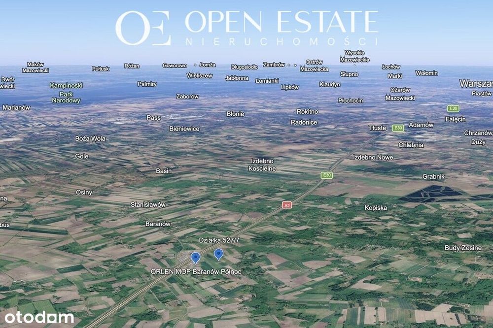 1,37ha w strefie CPK | Holendry Baranowskie