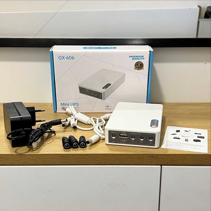 Mini ups ДБЖ WGP 25W 10400mAh павербанк для роутера безперебійник