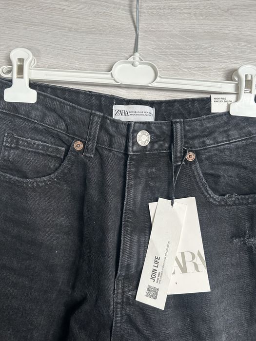 Spodnie jeansowe z przetarciami zara m