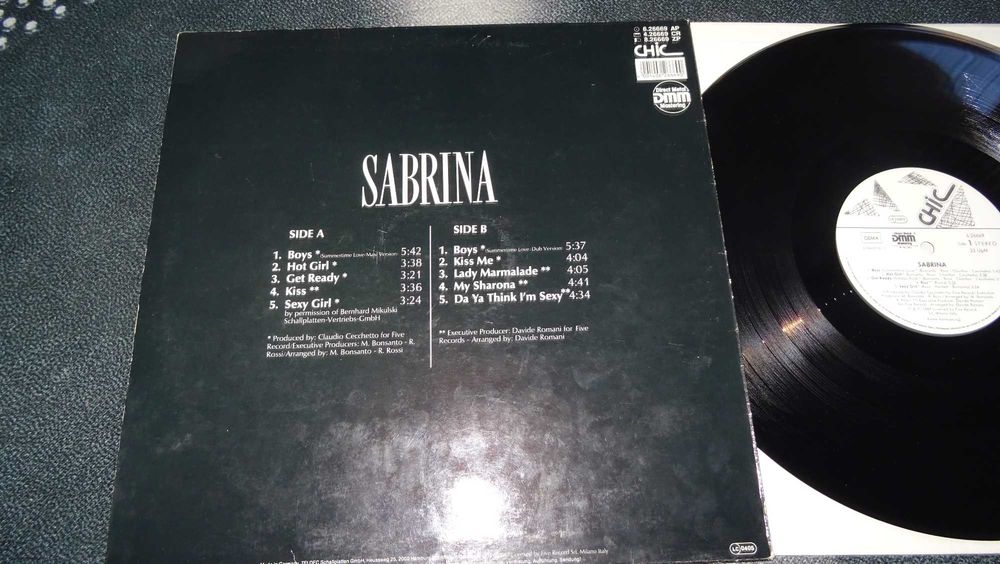 Winyl Sabrina – Sabrina 1987 Including Top Hits  Italo Disco