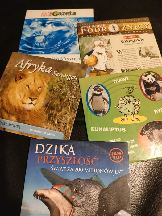 Płyty naukowe (5 sztuk)- tytuły w opisie