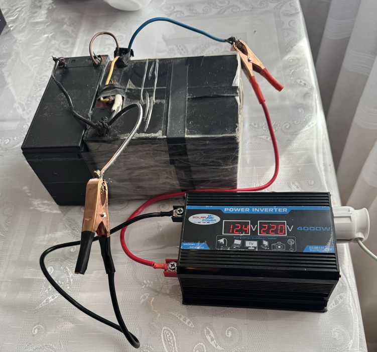 Акумулятор гелевий 30Ah Живлення роутера LED світло Великий Павербанк