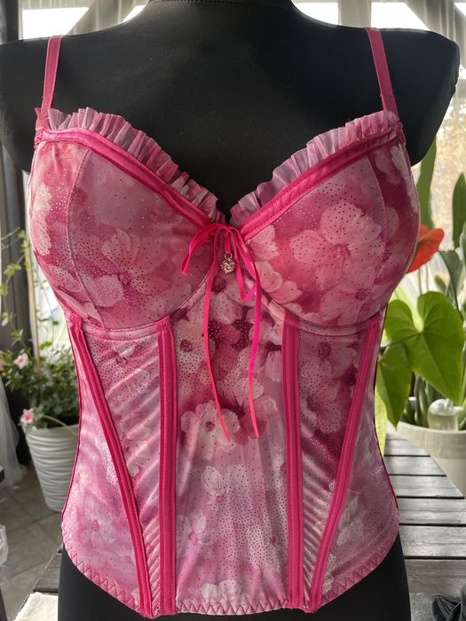 Gorset róż 75B, 70C, 70D, 80D (358)